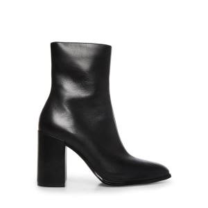 Botins Steve Madden Trudy Couro Feminino Pretas | SM-427BW