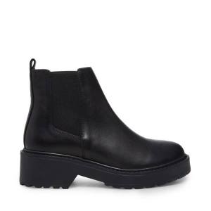 Botins Steve Madden Tyclone Couro Feminino Pretas | SM-821EO