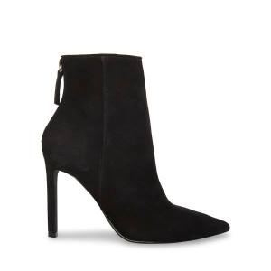 Botins Steve Madden Vangle Nubuck Feminino Pretas | SM-587PJ