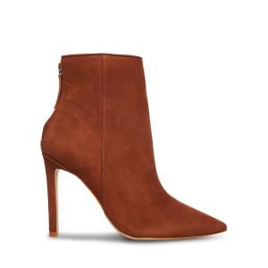 Botins Steve Madden Vangle Nubuck Feminino Marrom | SM-683GX