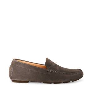 Loafers Steve Madden Italo Camurça Masculino Cinzentas Escuro | SM-563OH