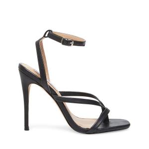 Salto Alto Steve Madden Amada Couro Heel Feminino Pretas | SM-974FV