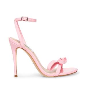 Salto Alto Steve Madden Bradshaw Envernizados Heel Feminino Rosa | SM-809RN