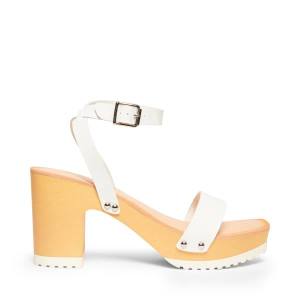 Salto Alto Steve Madden Caprise Paris Heel Feminino Branco | SM-597RK