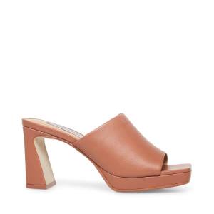 Salto Alto Steve Madden Dedicate Blush Couro Heel Feminino Rosa | SM-649SW