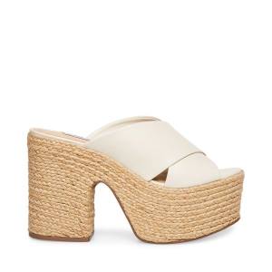 Salto Alto Steve Madden Elzie Heel Feminino Branco | SM-038DJ