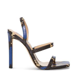 Salto Alto Steve Madden Grade Snake Heel Feminino Azuis Serpentine | SM-715BG