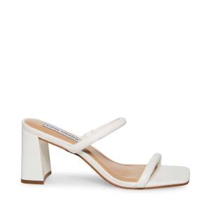 Salto Alto Steve Madden Lilah Heel Feminino Branco | SM-971CQ