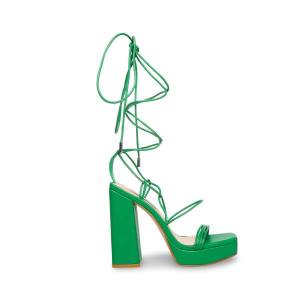 Salto Alto Steve Madden Manzie Heel Feminino Verdes | SM-950UI