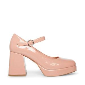 Salto Alto Steve Madden Mingle Envernizados Heel Feminino Rosa | SM-367BY