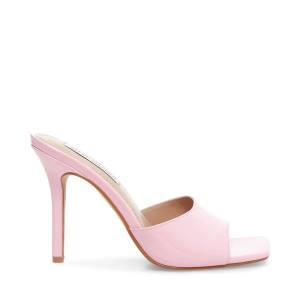 Salto Alto Steve Madden Signal Envernizados Heel Feminino Rosa | SM-378UA