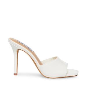 Salto Alto Steve Madden Signal Envernizados Heel Feminino Branco | SM-391DK