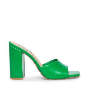 Salto Alto Steve Madden Trendy Couro Heel Feminino Verdes | SM-210CV