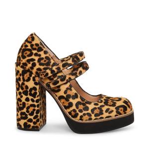 Salto Alto Steve Madden Twice-p Leopard Heel Feminino Leopardo | SM-641CK