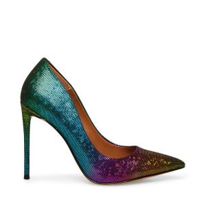 Salto Alto Steve Madden Vala Metallic Heel Feminino Metal Multicoloridas | SM-219MQ