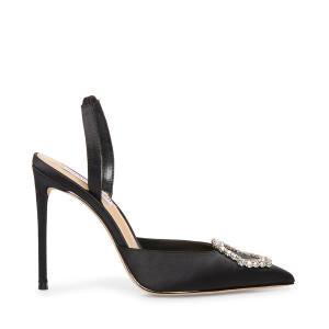 Salto Alto Steve Madden Vionnet Heel Feminino Pretas | SM-840AD