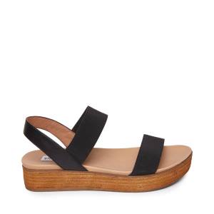 Sandalias Steve Madden Agile Feminino Pretas | SM-026FO