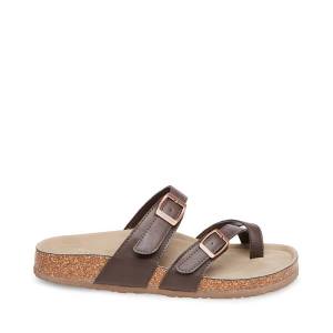 Sandalias Steve Madden Bryceee Feminino Marrom Escuro | SM-827PV