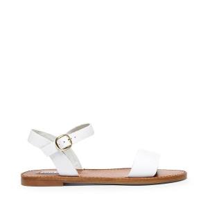 Sandalias Steve Madden Donddi Couro Feminino Branco | SM-973MF