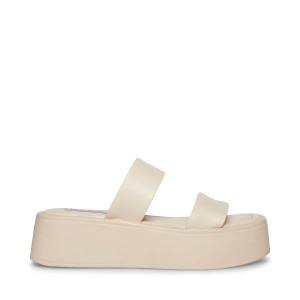 Sandalias Steve Madden Dorian Bone Feminino Bege | SM-654WX