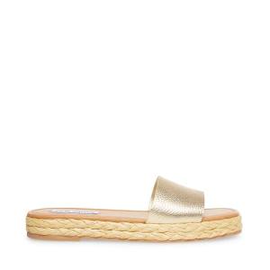 Sandalias Steve Madden Gloriana Feminino Douradas | SM-569GF