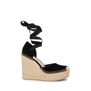 Sandalias Steve Madden Lani Camurça Feminino Pretas | SM-198LC