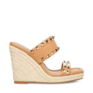 Sandalias Steve Madden Mackie-s Tan Feminino Marrom Multicoloridas | SM-426OU