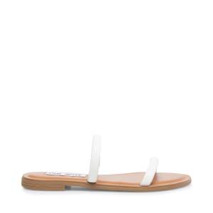 Sandalias Steve Madden Myla Couro Feminino Branco | SM-082HP