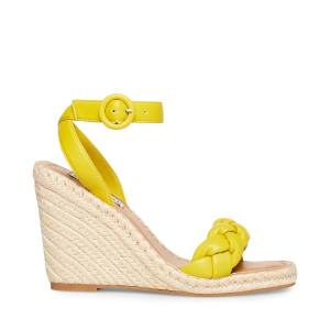 Sandalias Steve Madden Novah Feminino Amarelas | SM-395AB