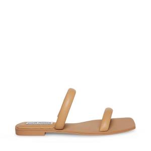 Sandalias Steve Madden Pedra Tan Feminino Marrom | SM-345UB