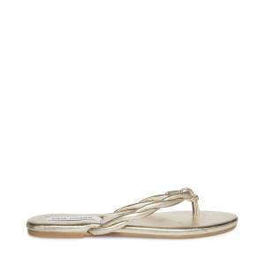 Sandalias Steve Madden Saylor Feminino Douradas | SM-215XM