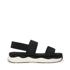 Sandalias Steve Madden Sirrius Fabric Feminino Pretas | SM-054RZ