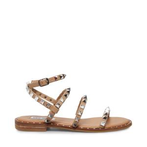 Sandalias Steve Madden Travel Tan Feminino Marrom | SM-246WT