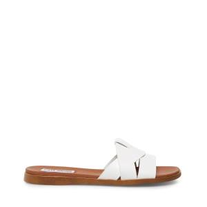 Sandalias Steve Madden Vivien Couro Feminino Branco | SM-913LN