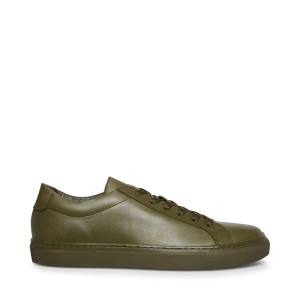 Tenis Steve Madden Bolo Couro Masculino Verde Oliva | SM-401NL