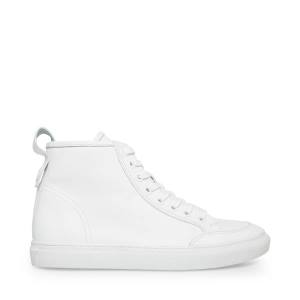 Tenis Steve Madden Bragging Couro Masculino Branco | SM-438QD