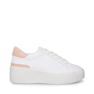 Tenis Steve Madden Calder Sand Feminino Branco Marrom | SM-841WI