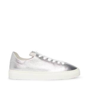 Tenis Steve Madden Dorey Couro Feminino Prateadas | SM-512WM