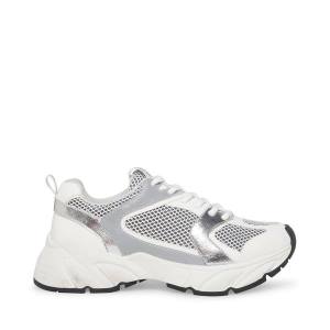 Tenis Steve Madden Issac Feminino Branco Cinzentas | SM-289VX