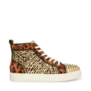 Tenis Steve Madden Promoter-s Exotic Masculino Douradas | SM-072YW