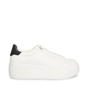 Tenis Steve Madden Rockaway Feminino Branco Pretas | SM-176DS