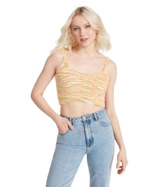 Tops Steve Madden Cozy Knit Tank Feminino Laranja | SM-846CZ