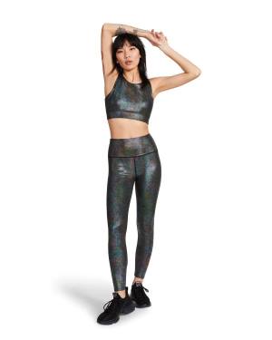 Tops Steve Madden Iridescent Sports Bra Feminino Pretas | SM-430XC